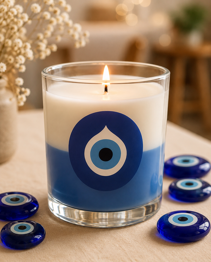 Evil Eye Protection Jar Candle