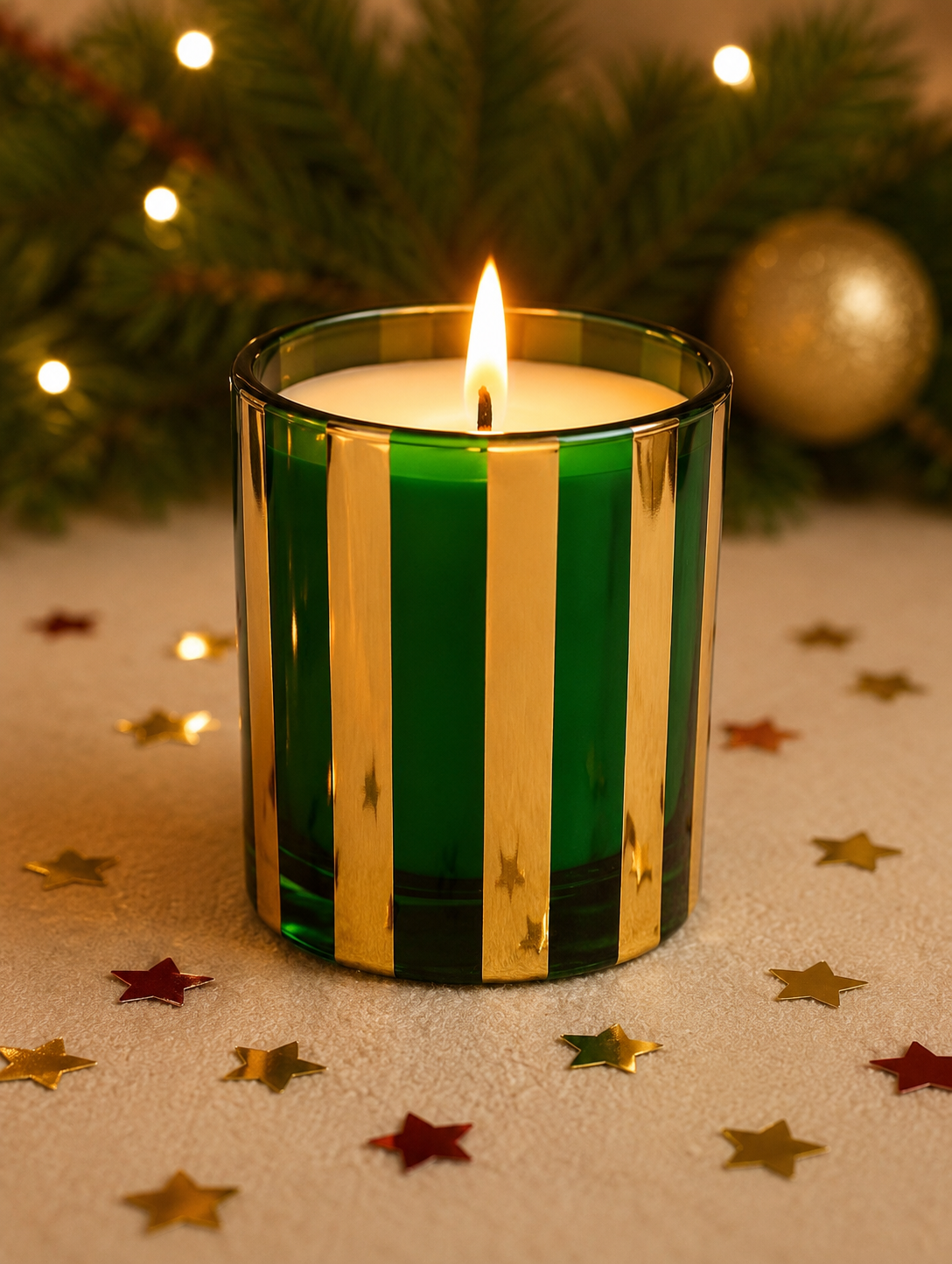 Emerald Gold Luxe Jar Candle