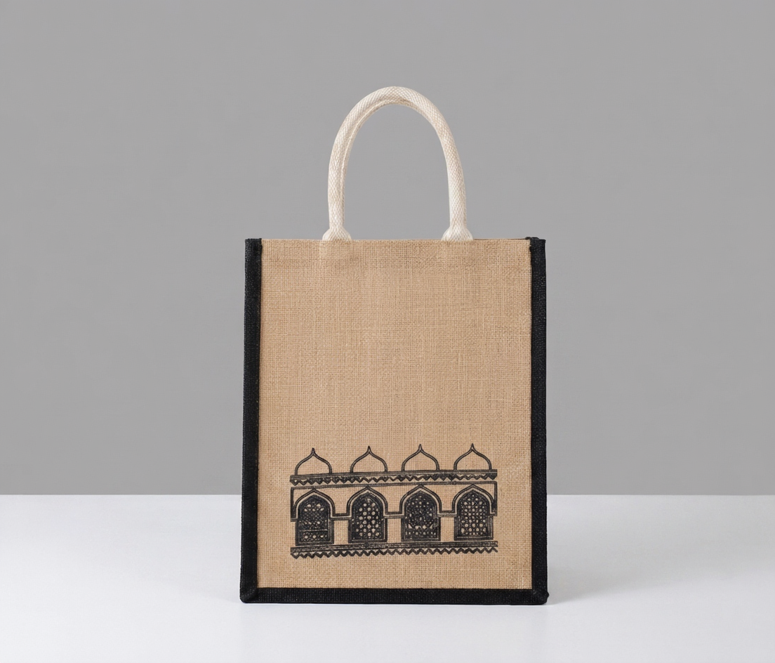 Minar Heritage Premium Jute Lunch Bag
