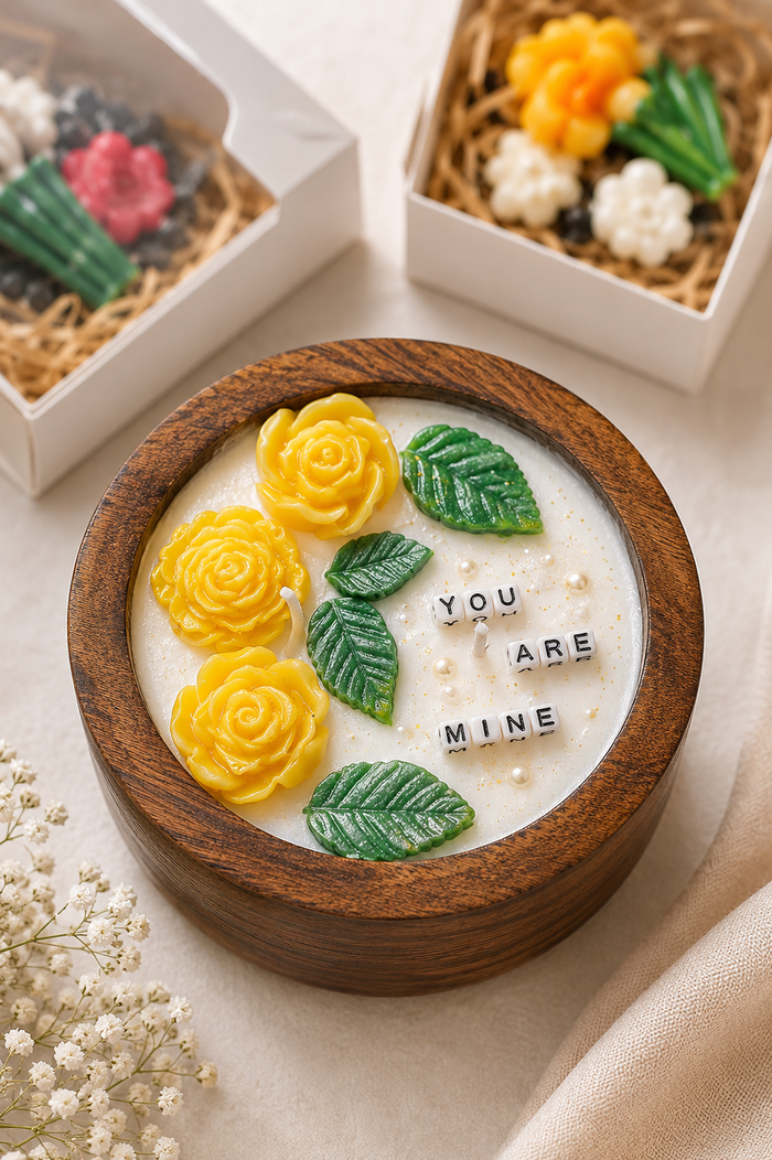 Golden Rose “You Are Mine” Candle