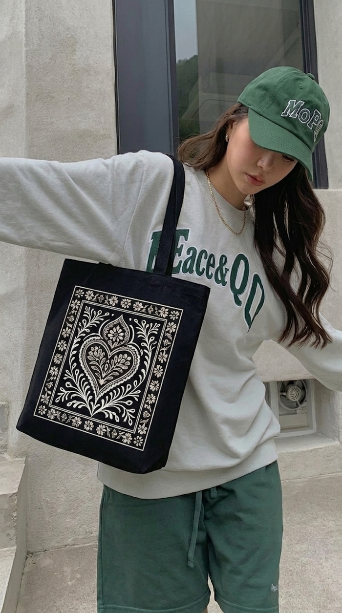 Vintage Bandana Premium Canvas Tote Bag