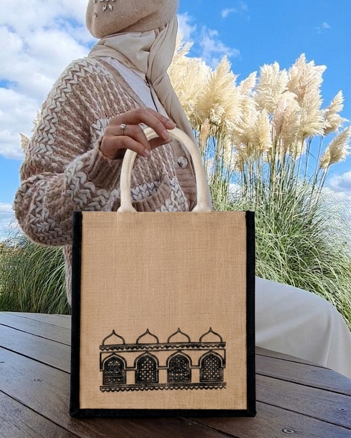Minar Heritage Premium Jute Lunch Bag