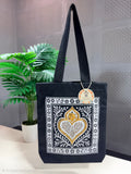 Handcrafter zardozi Canvas Tote Bag
